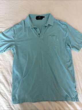 Coast Men’s Aqua Short-Sleeve Polo